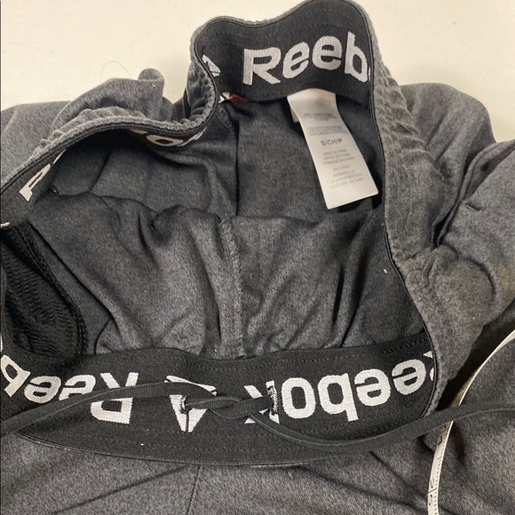 Reebok Dark Gray Men's Athletic Shorts, Lightweight, Elastic Waistband, Small - Picture 14 of 16